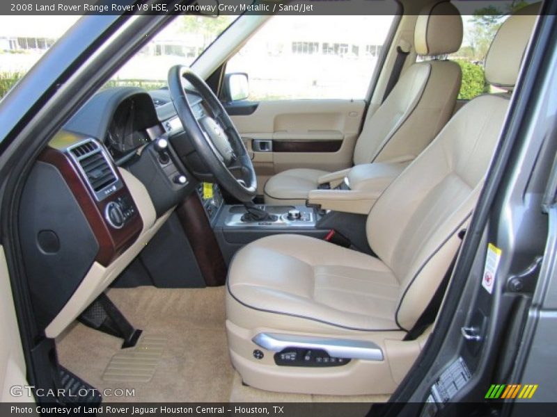 Front Seat of 2008 Range Rover V8 HSE