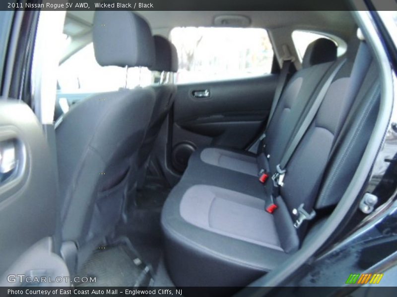 Rear Seat of 2011 Rogue SV AWD