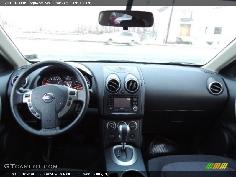 Wicked Black / Black 2011 Nissan Rogue SV AWD