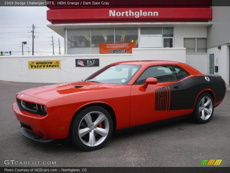 HEMI Orange / Dark Slate Gray 2009 Dodge Challenger SRT8
