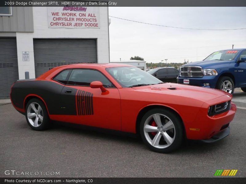 HEMI Orange / Dark Slate Gray 2009 Dodge Challenger SRT8