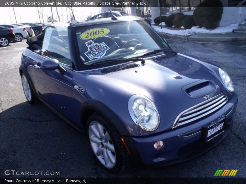 Cool Blue Metallic / Space Grey/Panther Black 2005 Mini Cooper S Convertible