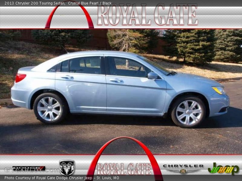 Crystal Blue Pearl / Black 2013 Chrysler 200 Touring Sedan