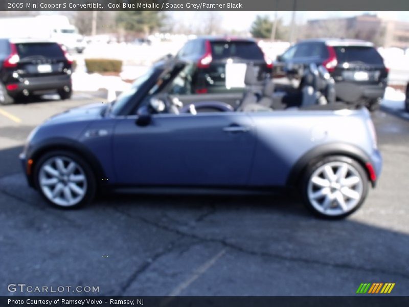 Cool Blue Metallic / Space Grey/Panther Black 2005 Mini Cooper S Convertible
