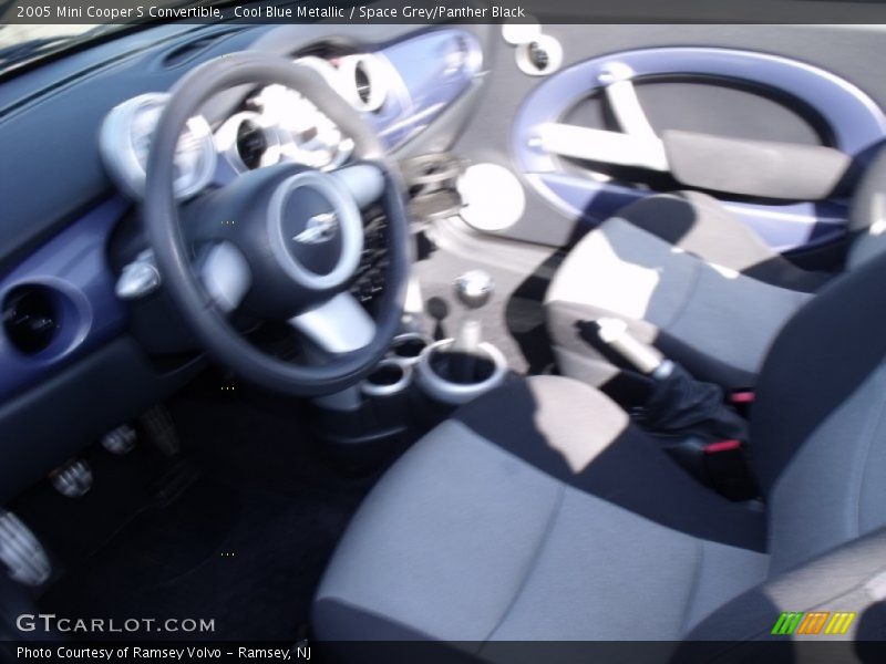 Cool Blue Metallic / Space Grey/Panther Black 2005 Mini Cooper S Convertible
