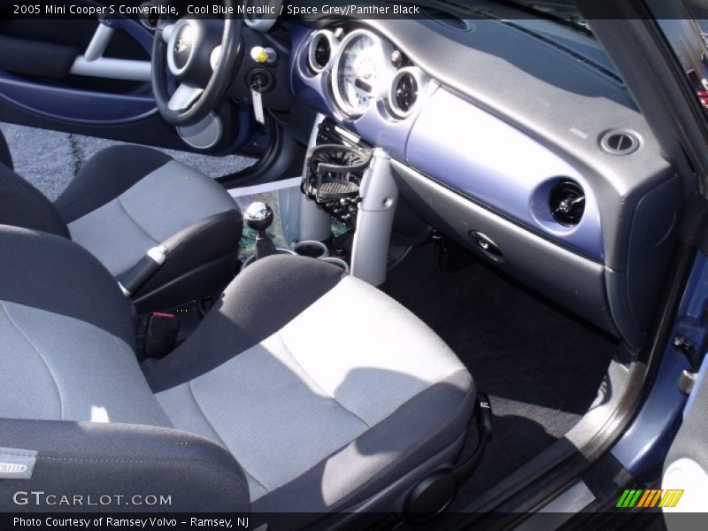 Cool Blue Metallic / Space Grey/Panther Black 2005 Mini Cooper S Convertible