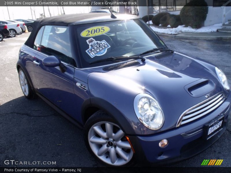 Cool Blue Metallic / Space Grey/Panther Black 2005 Mini Cooper S Convertible