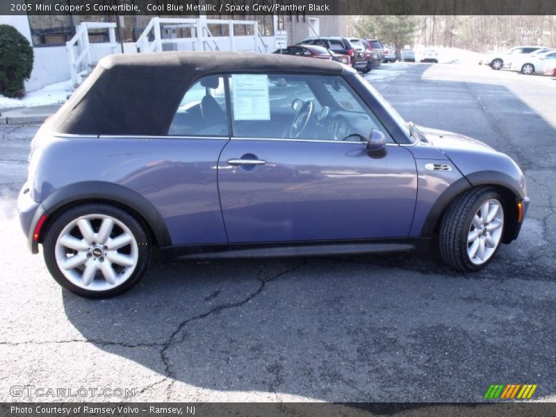 Cool Blue Metallic / Space Grey/Panther Black 2005 Mini Cooper S Convertible
