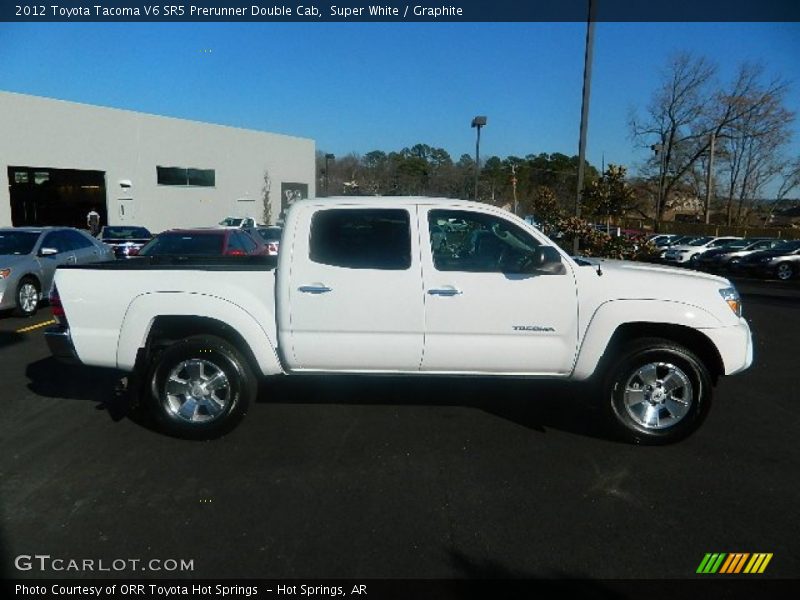Super White / Graphite 2012 Toyota Tacoma V6 SR5 Prerunner Double Cab