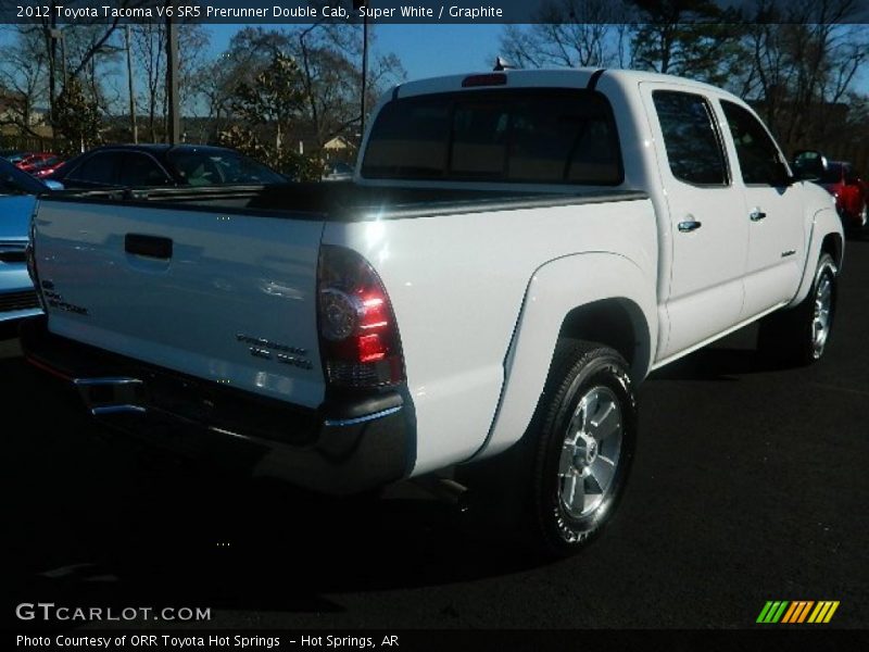 Super White / Graphite 2012 Toyota Tacoma V6 SR5 Prerunner Double Cab
