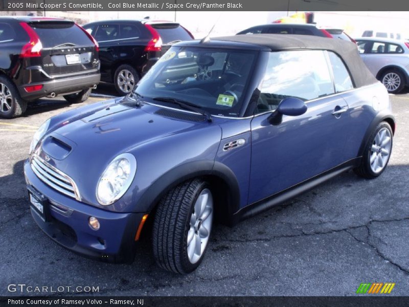 Cool Blue Metallic / Space Grey/Panther Black 2005 Mini Cooper S Convertible