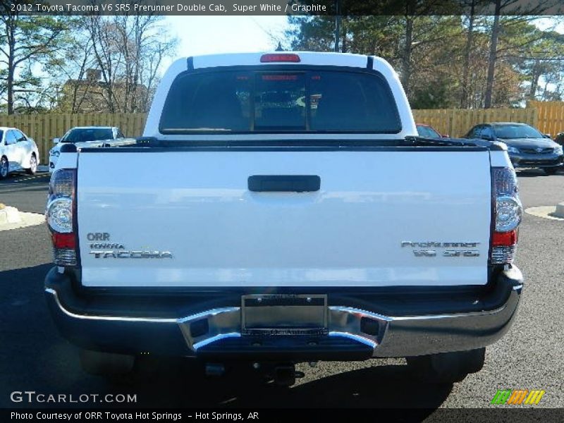 Super White / Graphite 2012 Toyota Tacoma V6 SR5 Prerunner Double Cab