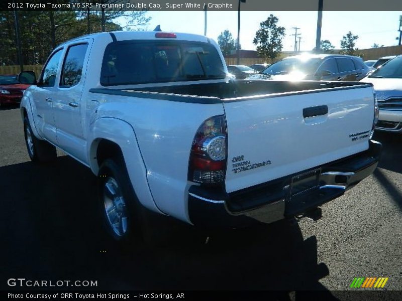 Super White / Graphite 2012 Toyota Tacoma V6 SR5 Prerunner Double Cab