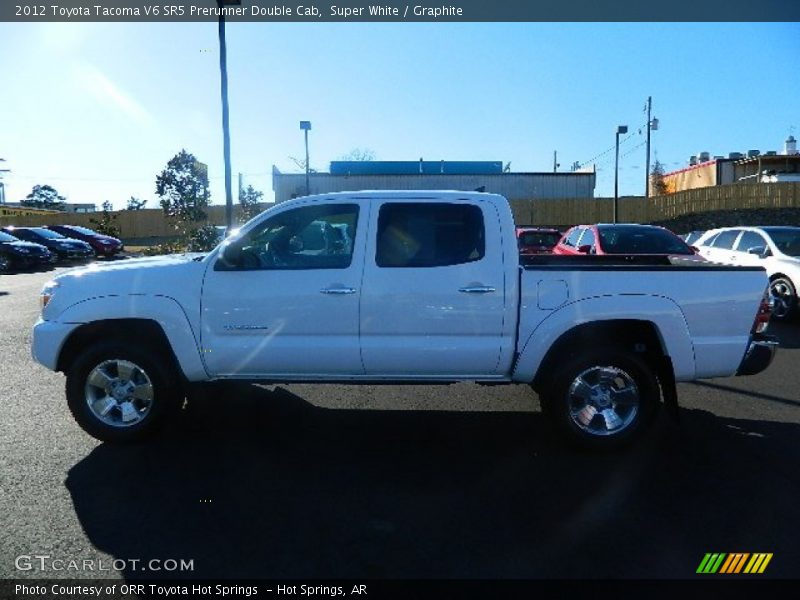 Super White / Graphite 2012 Toyota Tacoma V6 SR5 Prerunner Double Cab