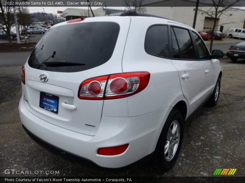 Glacier White / Gray 2012 Hyundai Santa Fe GLS AWD