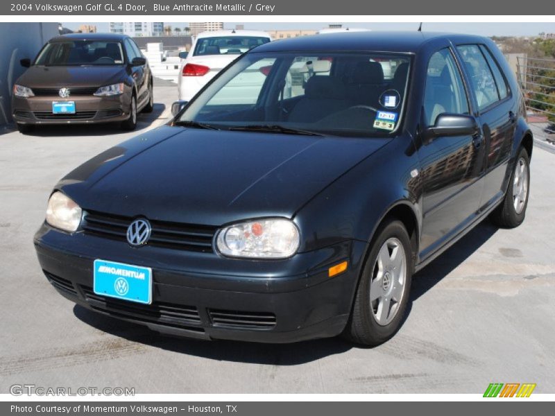 Blue Anthracite Metallic / Grey 2004 Volkswagen Golf GL 4 Door
