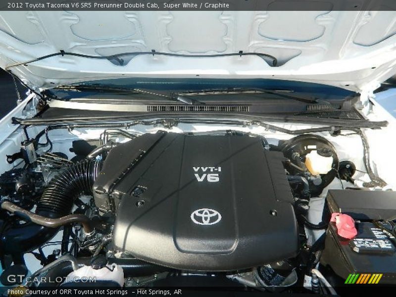 Super White / Graphite 2012 Toyota Tacoma V6 SR5 Prerunner Double Cab