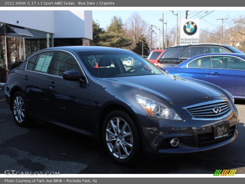 Blue Slate / Graphite 2012 Infiniti G 37 x S Sport AWD Sedan