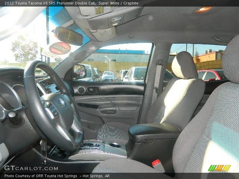 Super White / Graphite 2012 Toyota Tacoma V6 SR5 Prerunner Double Cab