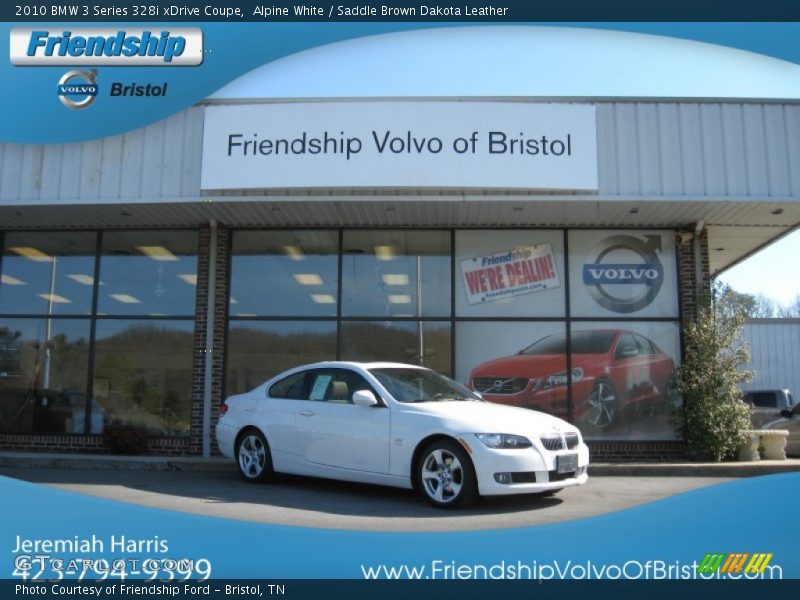 Alpine White / Saddle Brown Dakota Leather 2010 BMW 3 Series 328i xDrive Coupe