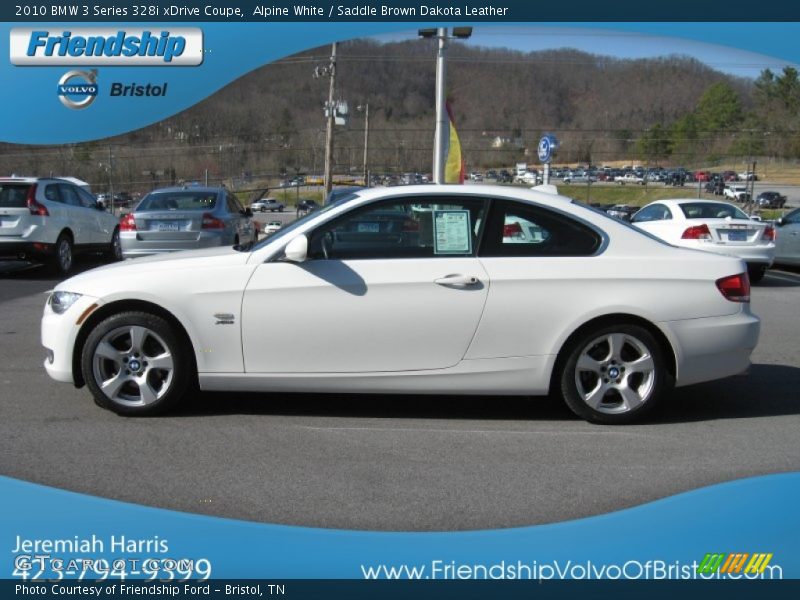 Alpine White / Saddle Brown Dakota Leather 2010 BMW 3 Series 328i xDrive Coupe