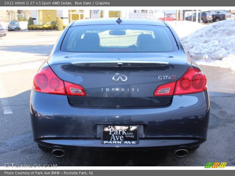 Blue Slate / Graphite 2012 Infiniti G 37 x S Sport AWD Sedan