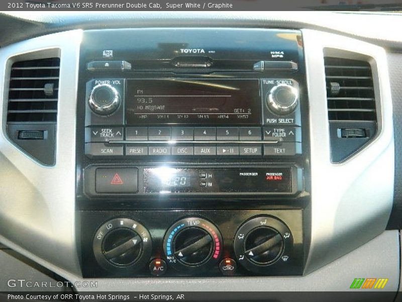 Super White / Graphite 2012 Toyota Tacoma V6 SR5 Prerunner Double Cab