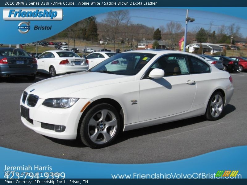 Alpine White / Saddle Brown Dakota Leather 2010 BMW 3 Series 328i xDrive Coupe