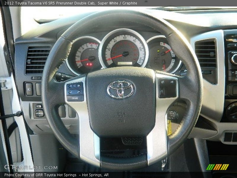 Super White / Graphite 2012 Toyota Tacoma V6 SR5 Prerunner Double Cab