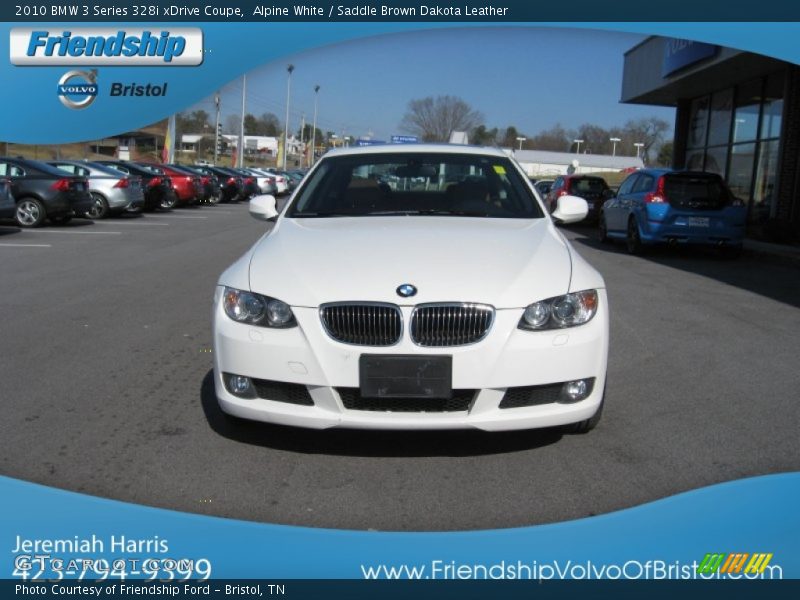 Alpine White / Saddle Brown Dakota Leather 2010 BMW 3 Series 328i xDrive Coupe