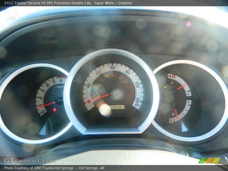 Super White / Graphite 2012 Toyota Tacoma V6 SR5 Prerunner Double Cab