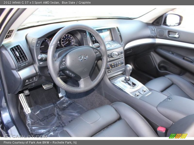 Graphite Interior - 2012 G 37 x S Sport AWD Sedan 