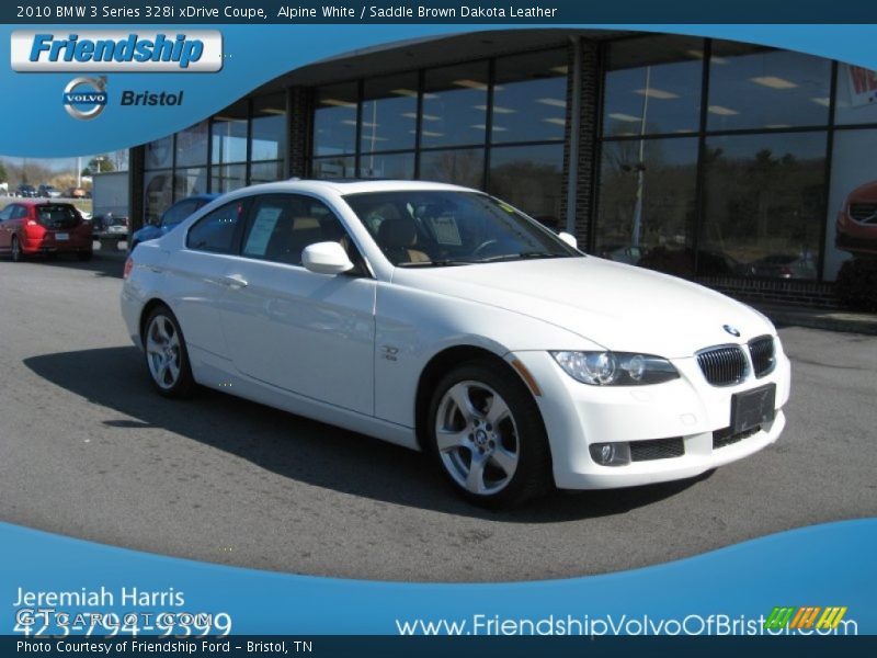 Alpine White / Saddle Brown Dakota Leather 2010 BMW 3 Series 328i xDrive Coupe