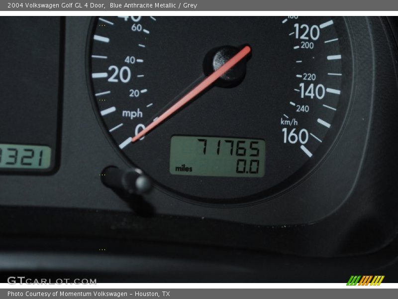 Blue Anthracite Metallic / Grey 2004 Volkswagen Golf GL 4 Door