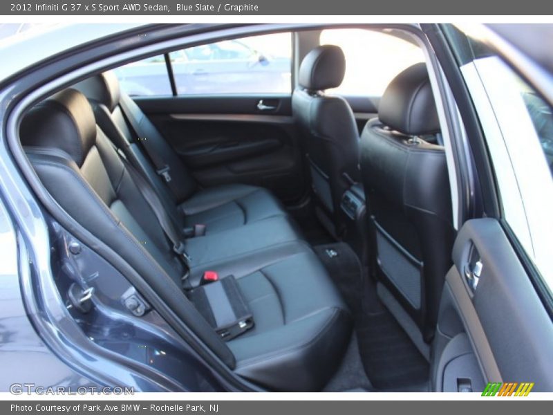 Rear Seat of 2012 G 37 x S Sport AWD Sedan