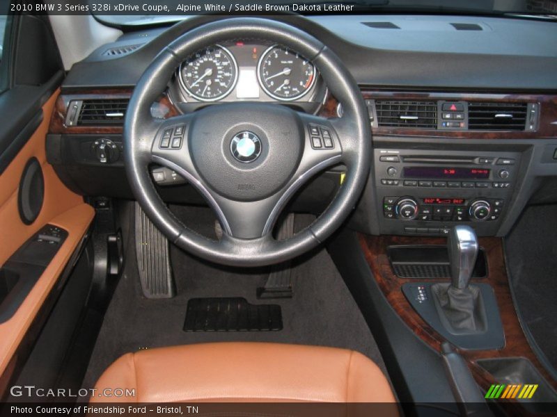 Alpine White / Saddle Brown Dakota Leather 2010 BMW 3 Series 328i xDrive Coupe