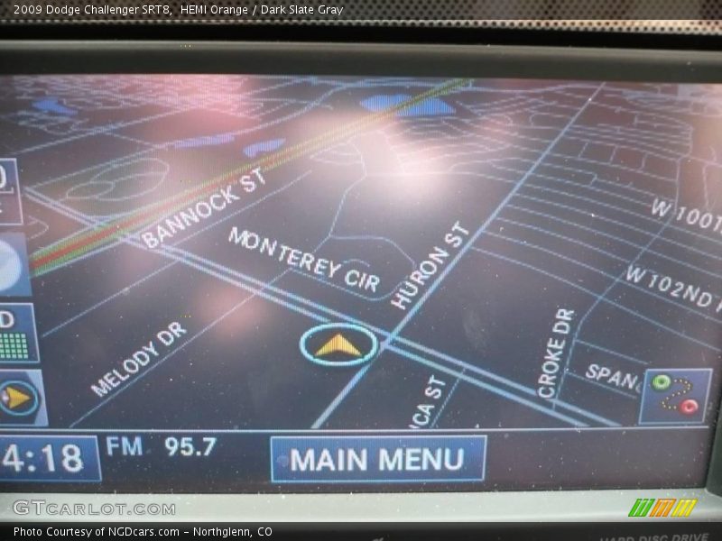 HEMI Orange / Dark Slate Gray 2009 Dodge Challenger SRT8