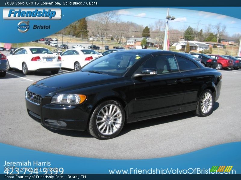 Solid Black / Calcite 2009 Volvo C70 T5 Convertible