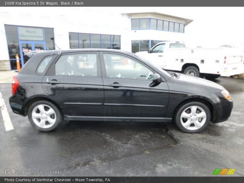 Black / Black 2008 Kia Spectra 5 SX Wagon