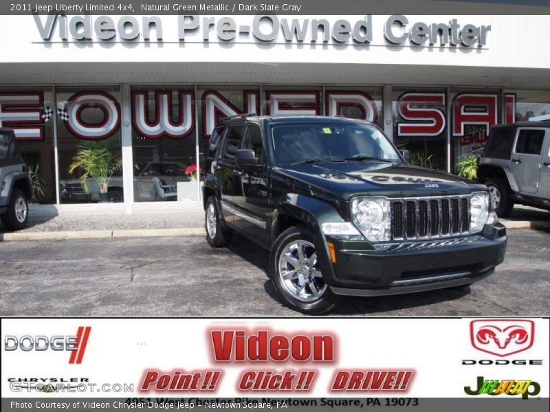 Natural Green Metallic / Dark Slate Gray 2011 Jeep Liberty Limited 4x4