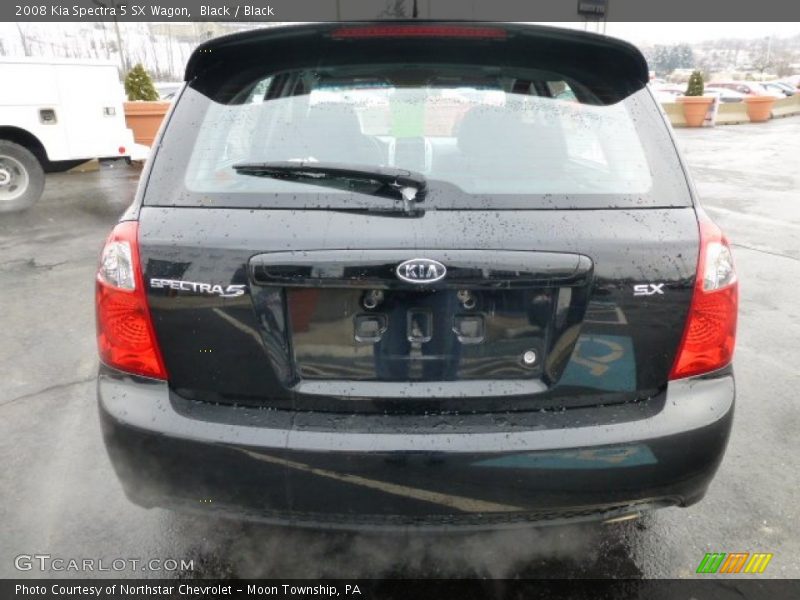 Black / Black 2008 Kia Spectra 5 SX Wagon