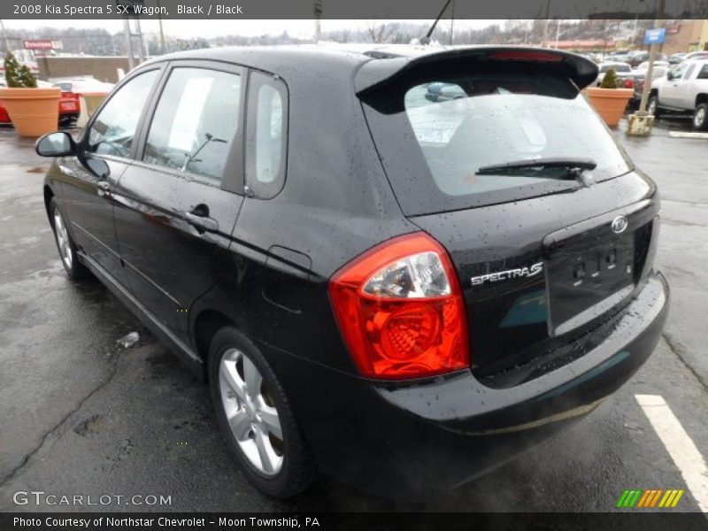 Black / Black 2008 Kia Spectra 5 SX Wagon