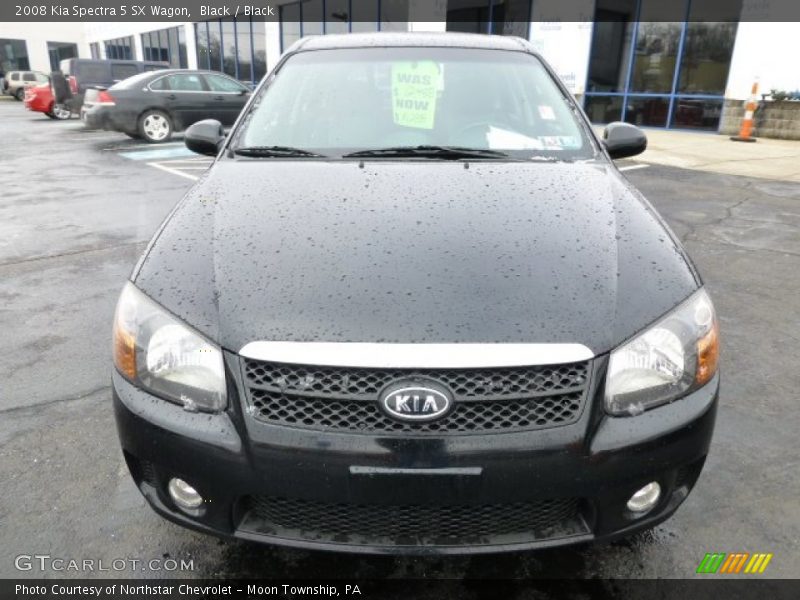 Black / Black 2008 Kia Spectra 5 SX Wagon