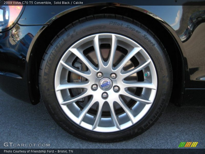 Solid Black / Calcite 2009 Volvo C70 T5 Convertible