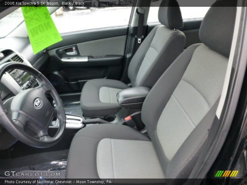 Black / Black 2008 Kia Spectra 5 SX Wagon