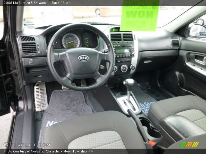 Black / Black 2008 Kia Spectra 5 SX Wagon