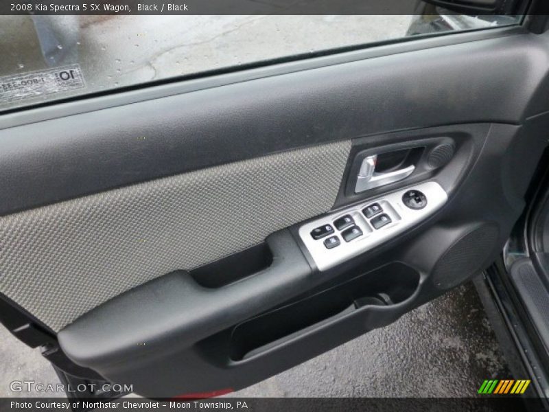 Black / Black 2008 Kia Spectra 5 SX Wagon