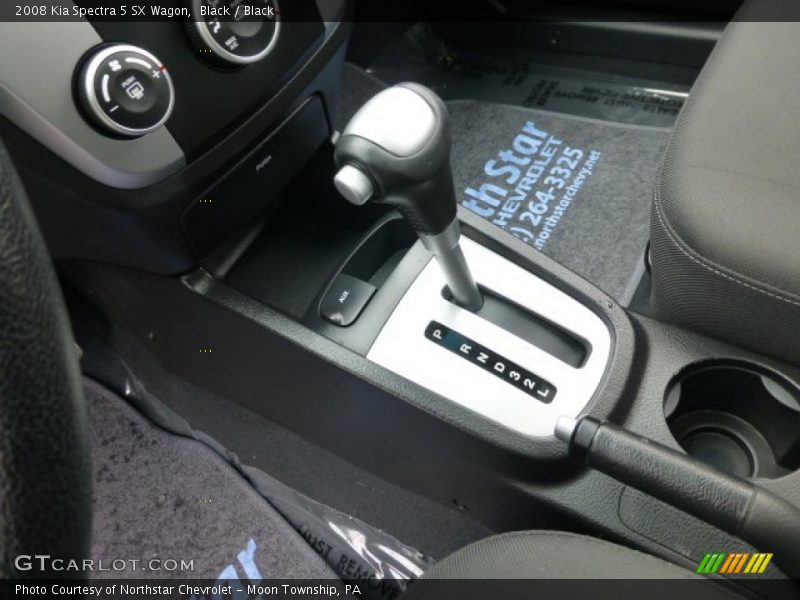 Black / Black 2008 Kia Spectra 5 SX Wagon