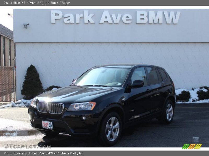Jet Black / Beige 2011 BMW X3 xDrive 28i