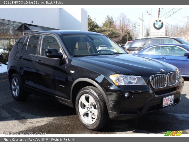 Jet Black / Beige 2011 BMW X3 xDrive 28i